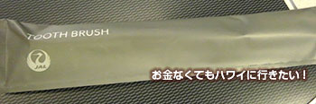 JAL アメニティ 歯ブラシ