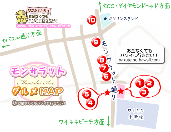 モンサラット グルメマップ 地図