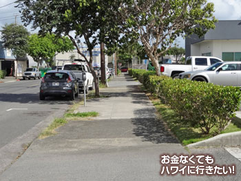 静かな環境の中、少し直進