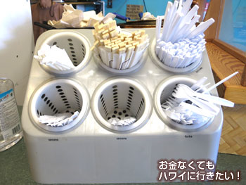 ダイヤモンドヘッドコーブ ヘルスバーのスプーン等