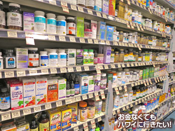 ダウントゥアース カイルア店のコスメ売場