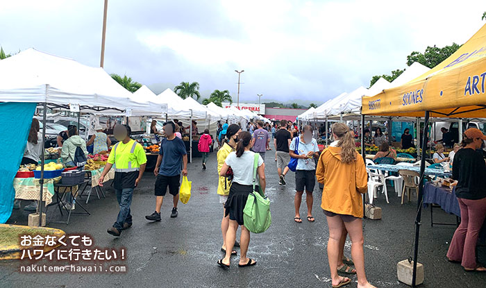 カイルアタウンファーマーズマーケットの様子 KailuaTown Farmers' Market 2022年10月訪問
