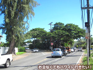 交差点を道なりに左へ