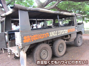 ジャングルエクスぺディションのジープ