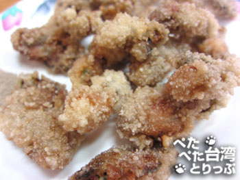 三娘香菇肉粥のカキフライはサックサク