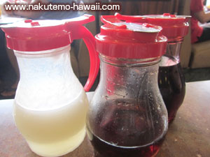ワイラナコーヒーハウスのシロップ