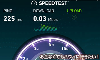 AT&T WIFIルーター通信速度(カフク)